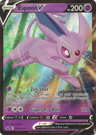 Espeon V - SWSH201 - SWSH: Sword & Shield Promo Cards (SWSD)