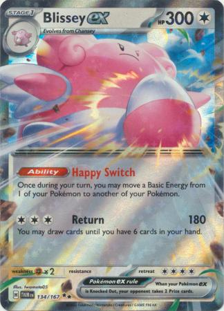 Blissey ex - 134/167 - SV06: Twilight Masquerade (TWM)