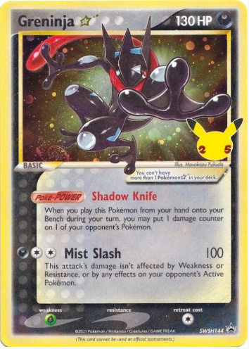 Greninja Star - SWSH: Sword & Shield Promo Cards (SWSD)