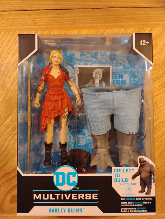 Mcfarlane DC Multiverse HARLEY QUINN Collect/Build King Shark Action Figure