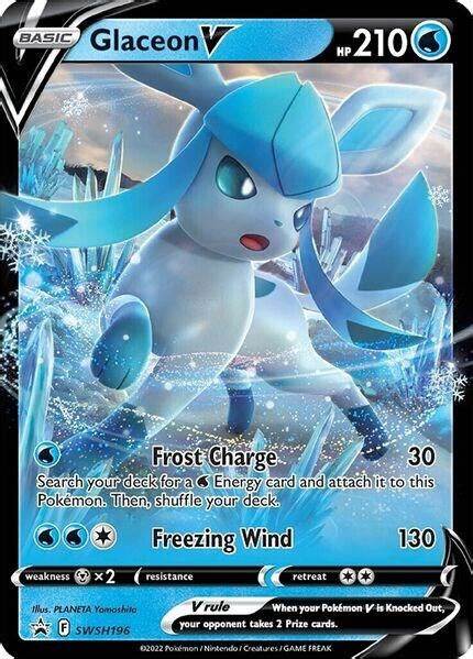 Glaceon V - SWSH196 - SWSH: Sword & Shield Promo Cards (SWSD)